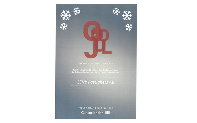 Julgåva från LENY Fastighets AB