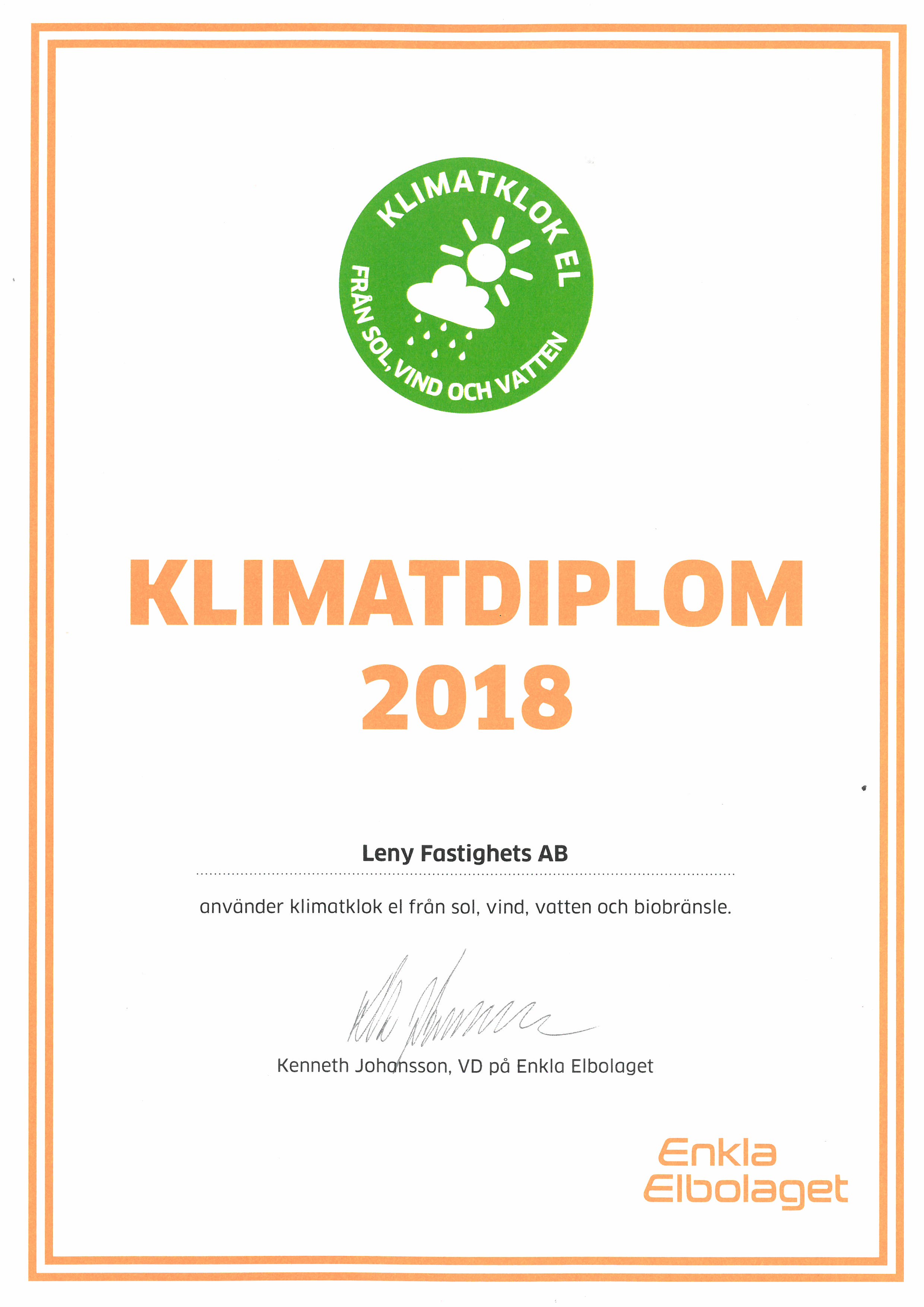 Klimatdiplom 2018